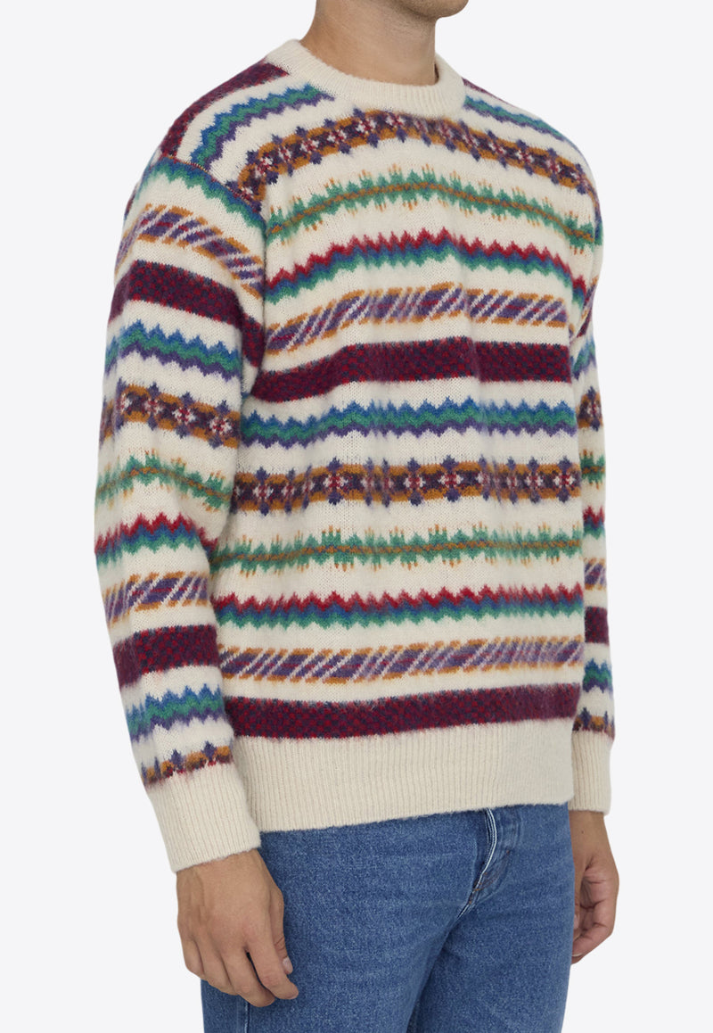 Howlin
 A Woolen Wonder Crewneck Sweater Multicolor A WOOLEN WONDER--ECRU