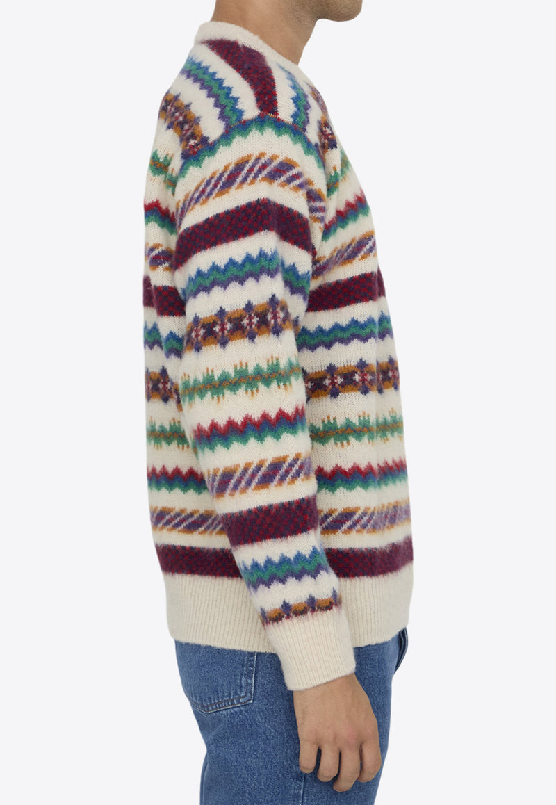 Howlin
 A Woolen Wonder Crewneck Sweater Multicolor A WOOLEN WONDER--ECRU