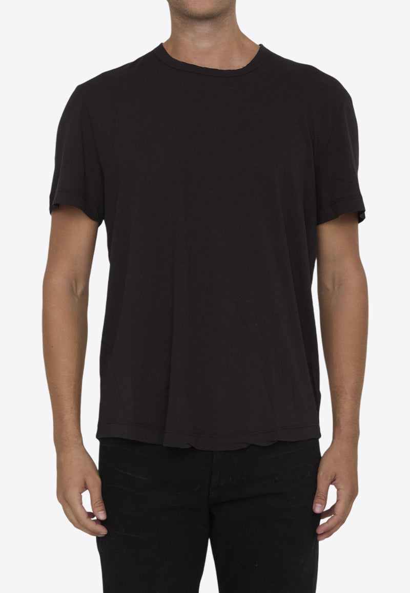 James Perse Basic Crewneck T-shirt Brown MKJ3360--KON