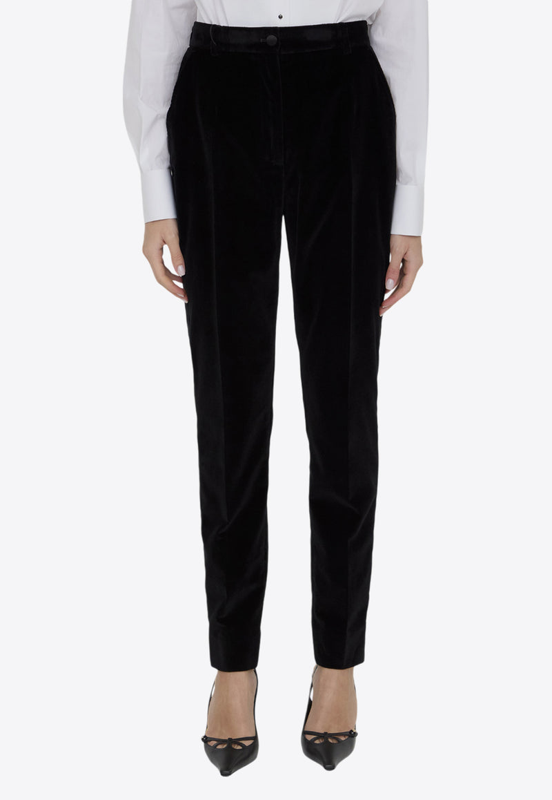 Dolce 
Gabbana Velvet Tuxedo Pants Black FTC71T-FUVG7-N0000