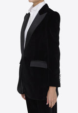 Dolce 
Gabbana Turtlington Velvet Tuxedo Blazer Black F2942T-FUVG7-N0000