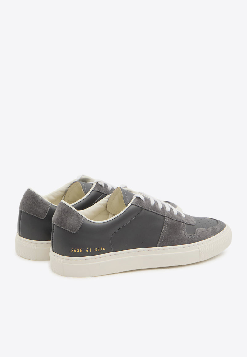 Common Projects B-ball Duo Leather Sneakers Gray 2436--3874