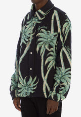 Amiri Twisted Palms Tapestry Overshirt Black AMTAOS1002--BLACK