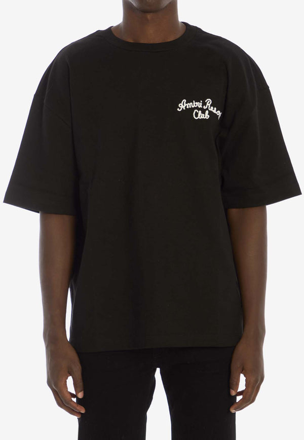 Amiri Resort Club Crewneck T-shirt Black AMJYTE1063--BLACK