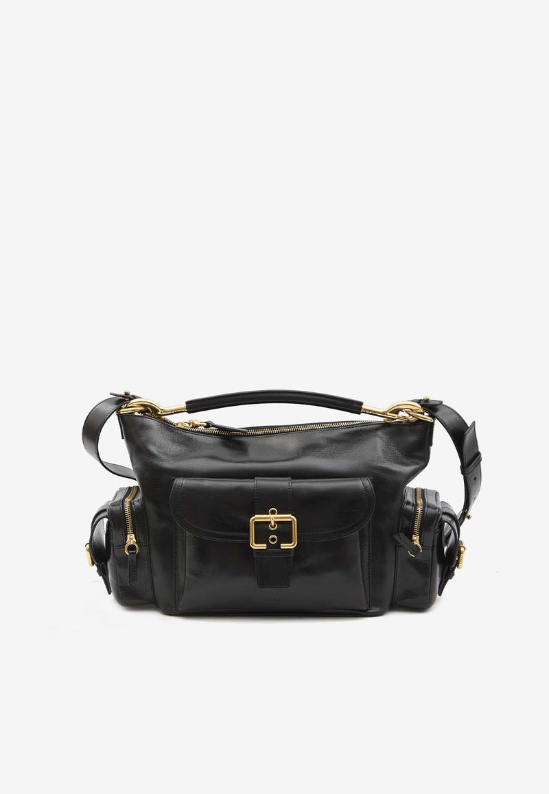 Chloé Shiny Leather Camera Bag Black CHC24AS533-N83-001