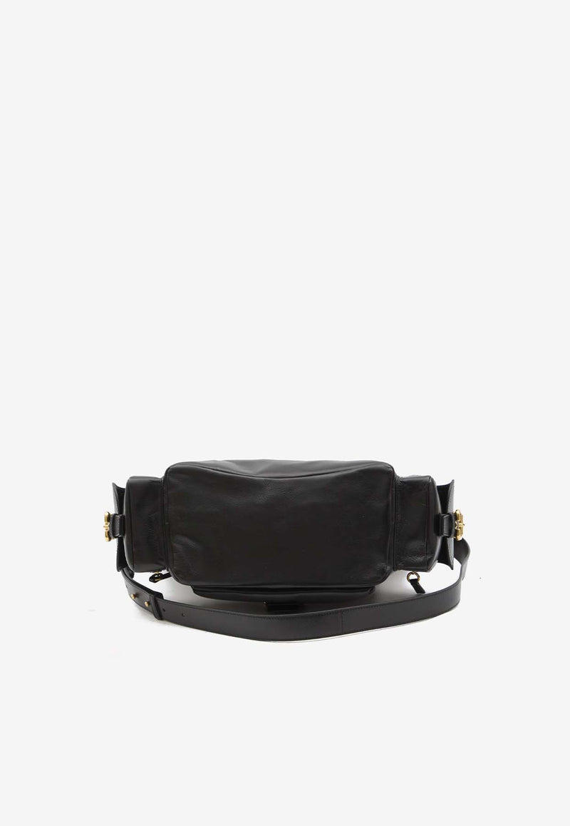 Chloé Shiny Leather Camera Bag Black CHC24AS533-N83-001