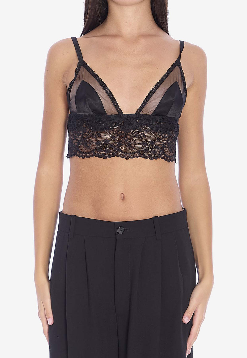 Dolce 
Gabbana Soft-Cup Lace Bralette Black O7C46T-ONO23-N0000