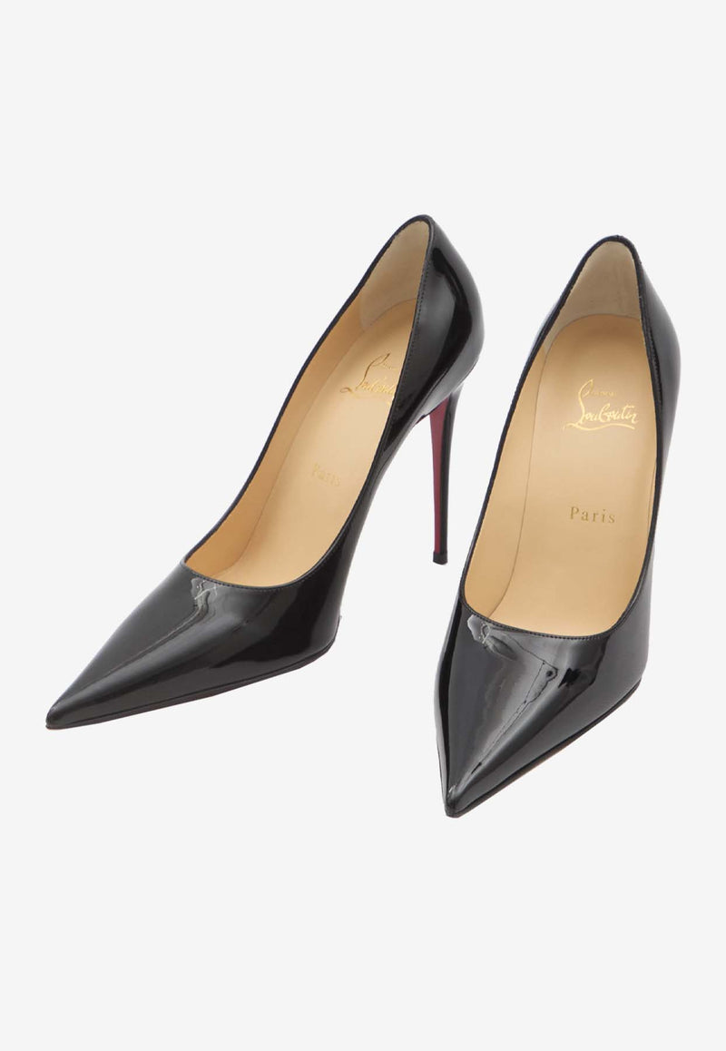 Christian Louboutin Kate Max 100 Leather Pumps 1250486-BK01-BLACK