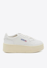 Autry Medalist Low-Top Platform Sneakers White PTLW-LL-15