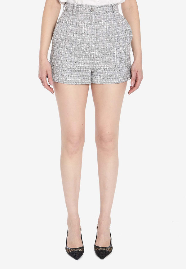 Dolce 
Gabbana Lamé Bouclé Shorts FTC9LT-FQOAB-S8100