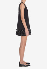 Self-Portrait 3D Sequins Sleeveless Mini Dress RS25120S--BLACK