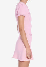 Self-Portrait Knit Mini Dress RS25087SA--PINK