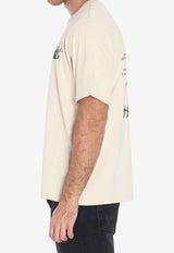 Amiri Pool Cue Short-sleeved T-shirt AMJYTE1135--ALABASTER