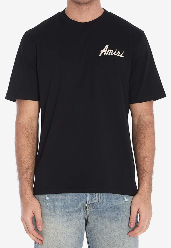 Amiri City Crewneck Short-Sleeved T-shirt AMJYTE1146--BLACK