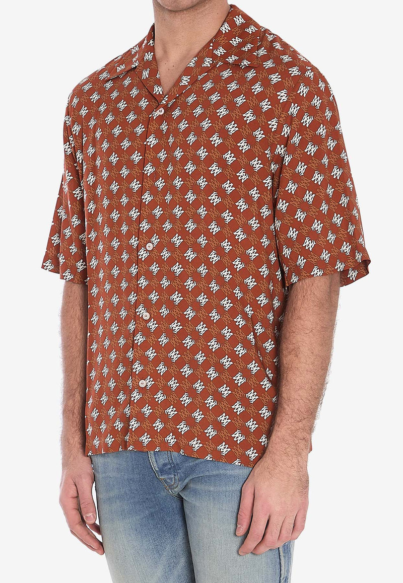 Amiri Monogram Short-Sleeved Shirt AMSTCA1104--ORANGE