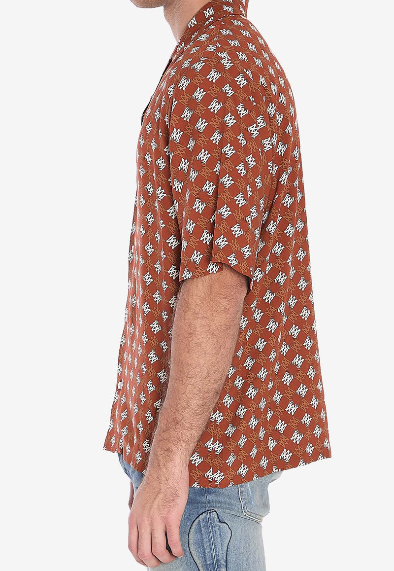 Amiri Monogram Short-Sleeved Shirt AMSTCA1104--ORANGE