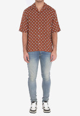 Amiri Monogram Short-Sleeved Shirt AMSTCA1104--ORANGE