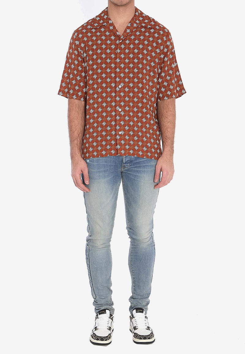 Amiri Monogram Short-Sleeved Shirt AMSTCA1104--ORANGE