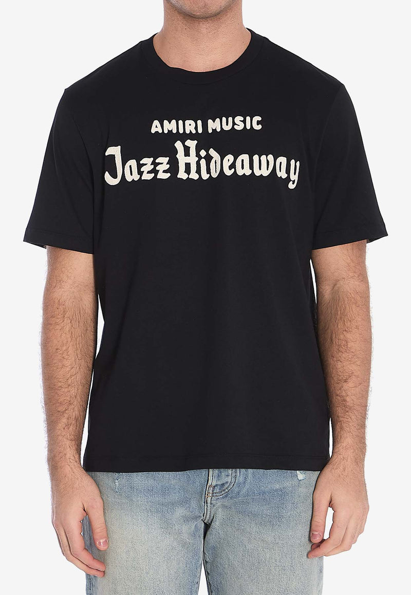 Amiri Jazz Hide Crewneck T-Shirt AMJYTE1172--BLACK