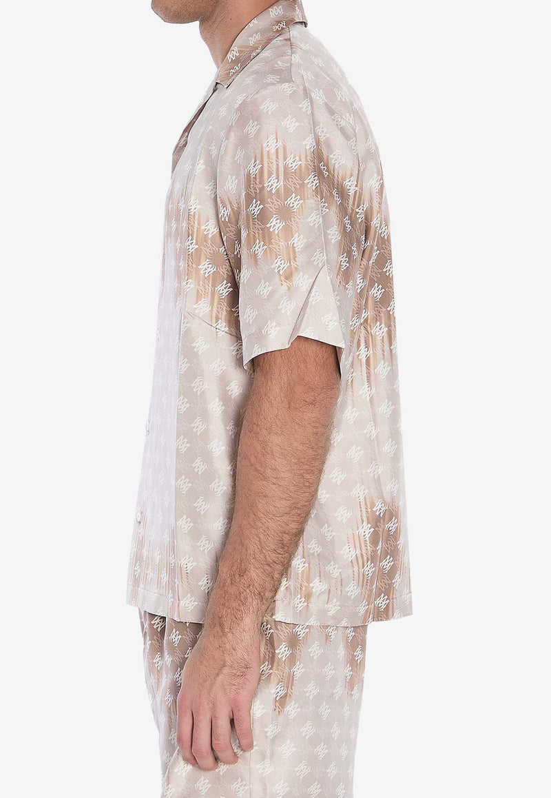 Amiri Monogram Short-Sleeved Shirt AMSTCA1110--CAMEL