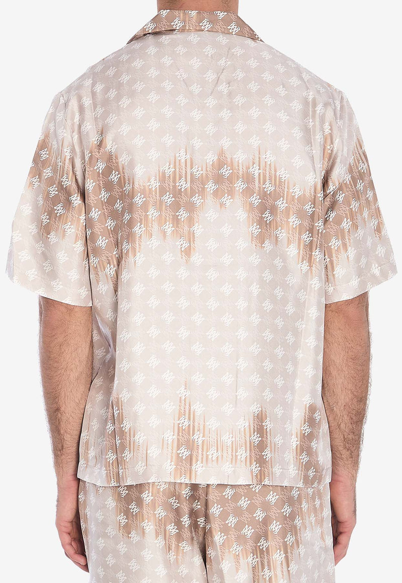 Amiri Monogram Short-Sleeved Shirt AMSTCA1110--CAMEL