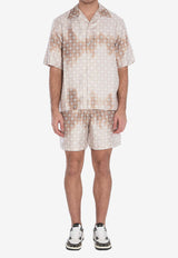 Amiri Monogram Short-Sleeved Shirt AMSTCA1110--CAMEL