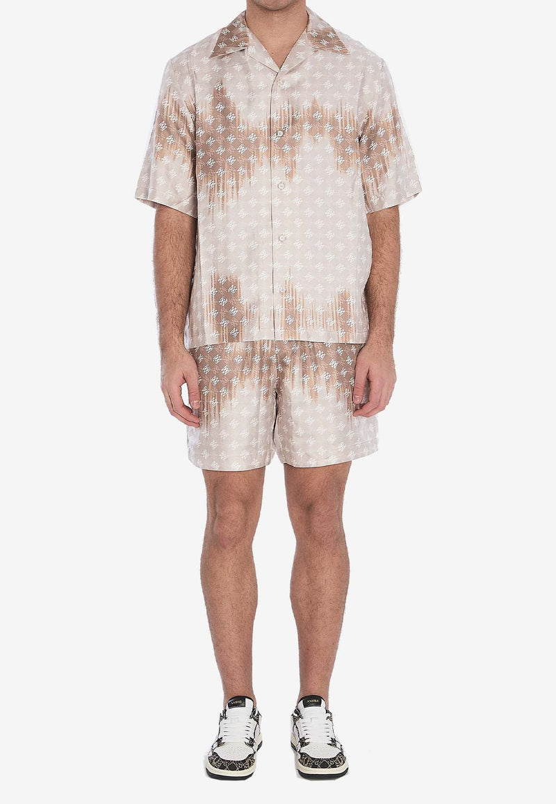 Amiri Monogram Short-Sleeved Shirt AMSTCA1110--CAMEL