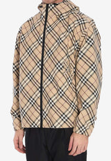 Burberry Check Twill Zip-Up Jacket 8101493--A5686