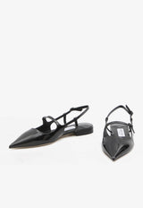 Jimmy Choo Didi Patent-Leather Pointed Toe Flats DIDI FLAT-PAT-BLACK