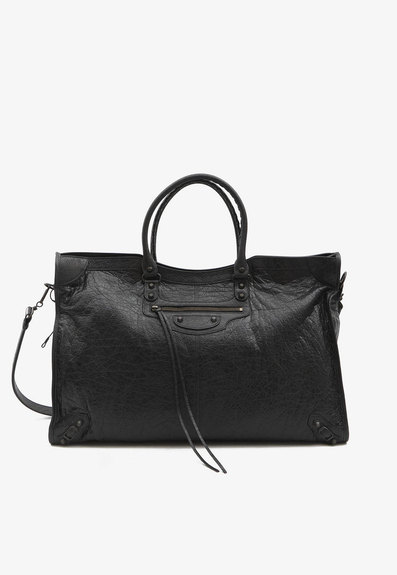 Balenciaga Le City Leather Travel Top Handle Bag 810364-2ABEK-1000