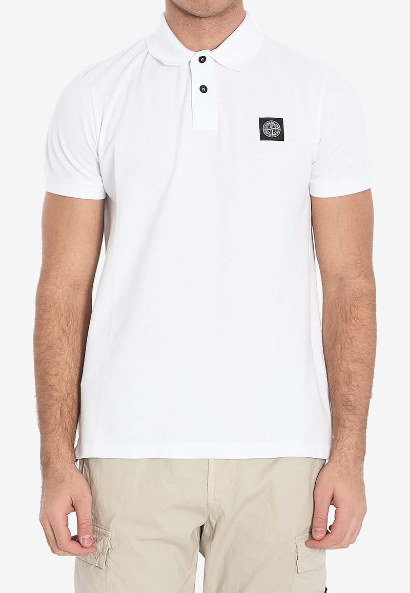 Stone Island Compass Logo Patch Polo T-shirt K1S1522002SC-S0017-V1001