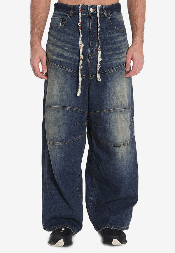 Balenciaga Washed Baggy Jeans 814161-TRW62-3020