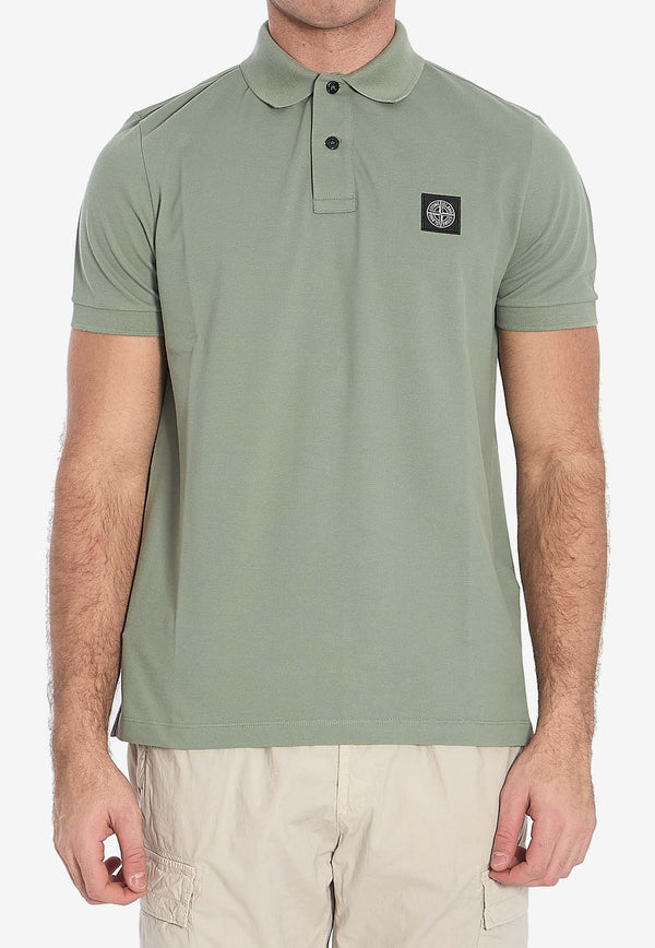 Stone Island Compass Logo Patch Polo T-shirt K1S1522002SC-S0017-V0055