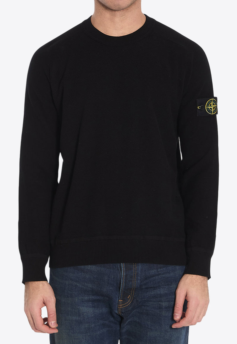 Stone Island Micro Stitch Crewneck Sweatshirt Black K1S155100036-S00B5-V0029