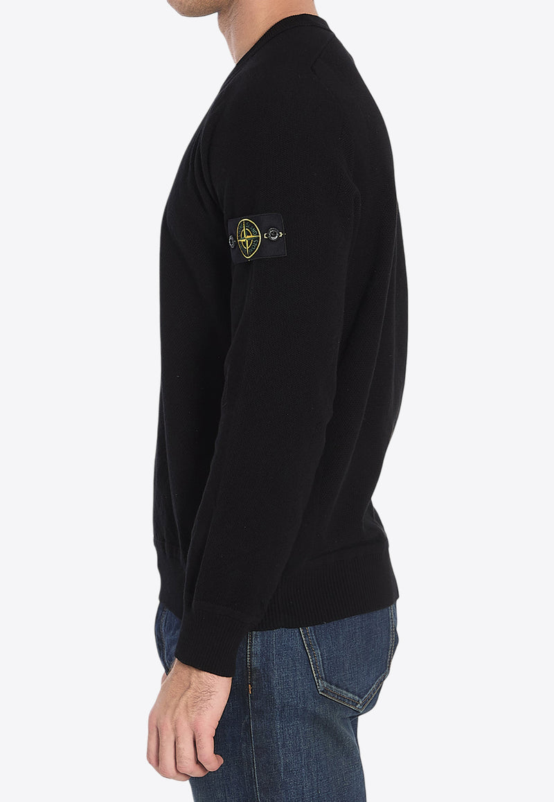 Stone Island Micro Stitch Crewneck Sweatshirt Black K1S155100036-S00B5-V0029