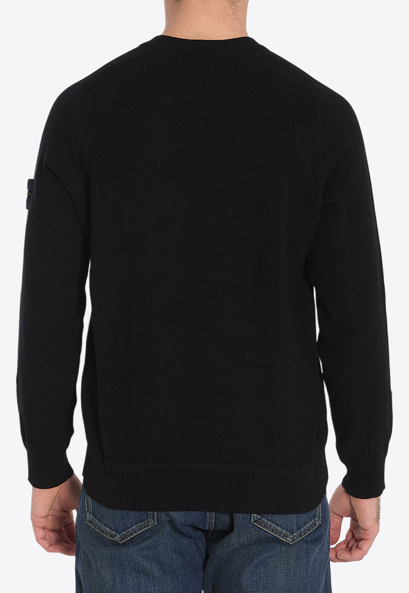 Stone Island Micro Stitch Crewneck Sweatshirt Black K1S155100036-S00B5-V0029