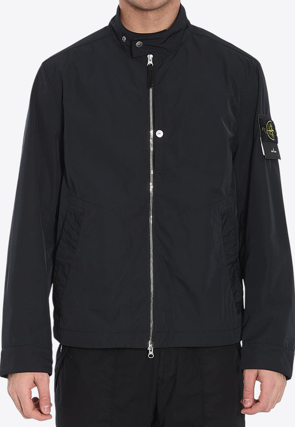 Stone Island Micro Twill Zip-Up Jacket Black K1S154100094-S0026-V0029