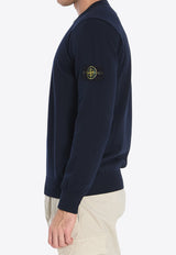 Stone Island Logo Patch Sweater Blue K1S155100053-S00B2-V0020