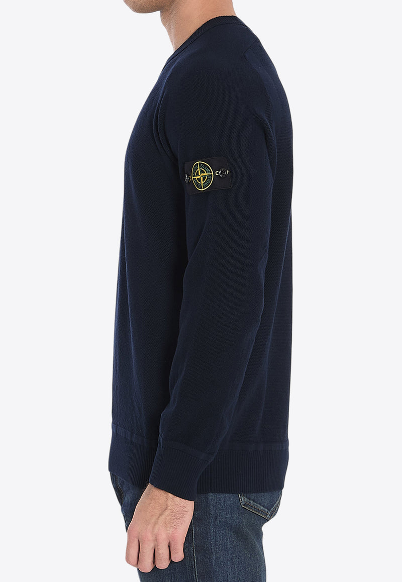 Stone Island Micro Stitch Crewneck Sweatshirt Blue K1S155100036-S00B5-V0020