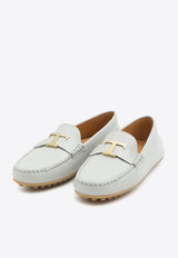 Tod
s City Gommino Leather Loafers Gray XXW10L0IZ00-U14-B210