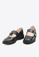 Roger Vivier Viv
 Rangers Mary-Jane Ballet Flats Black RVW54840990-MRK-B999