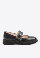 Roger Vivier Viv
 Rangers Mary-Jane Ballet Flats Black RVW54840990-MRK-B999