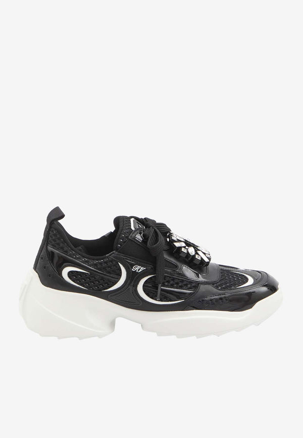 Roger Vivier Viv
 On The Run Sneakers  Black RVW75640980U9C0--XCZ