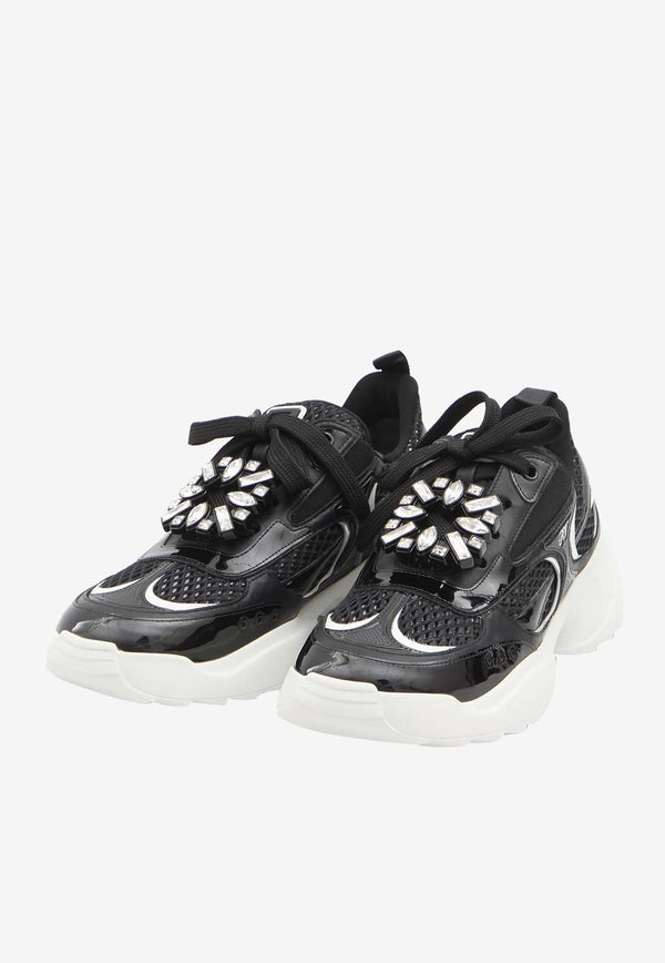 Roger Vivier Viv
 On The Run Sneakers  Black RVW75640980U9C0--XCZ