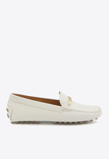 Tod
s Gommino Leather Loafers White XXW22L0IT90-U18-B015