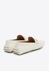 Tod
s Gommino Leather Loafers White XXW22L0IT90-U18-B015