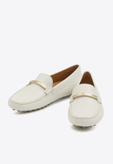 Tod
s Gommino Leather Loafers White XXW22L0IT90-U18-B015