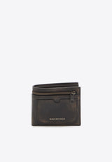 Balenciaga Leather Bi-Fold Wallet Brown 801837-2ABF5-9862