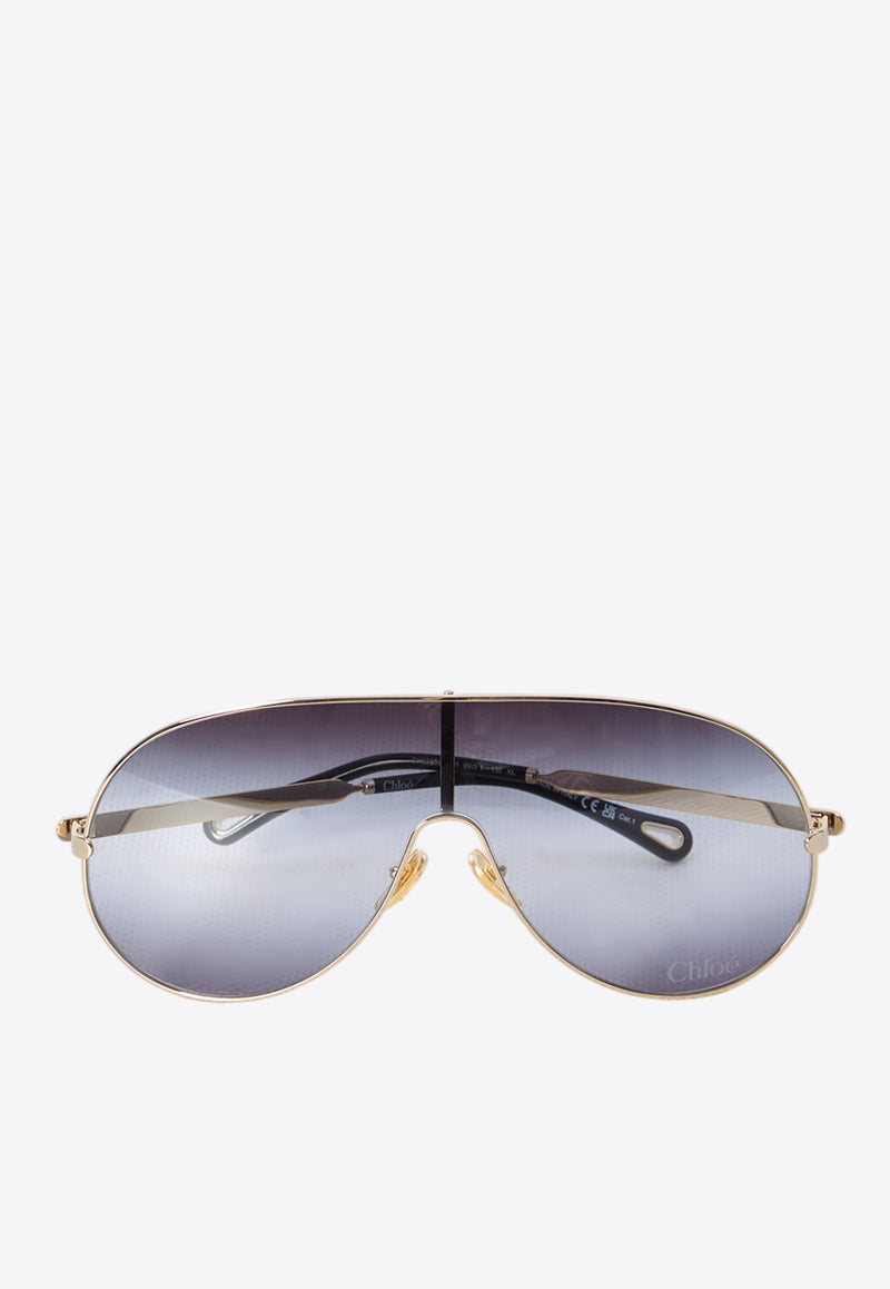 Chloé Aly Aviator Sunglasses Gray CH0283S--001