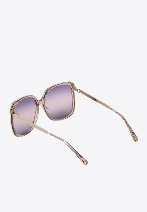 Chloé Oversized Square Sunglasses Purple CH0286S--004